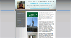 Desktop Screenshot of jamesisaacstovesandchimneys.co.uk